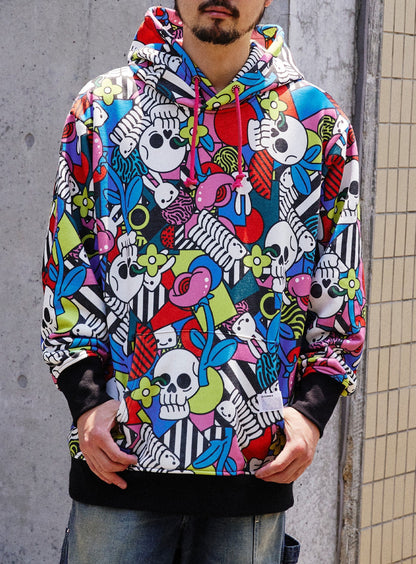 フラワードクロ パーカー