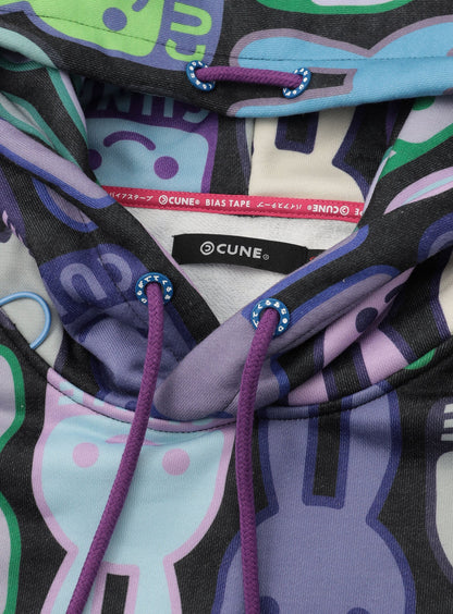 CUNEウサギ総柄パーカー