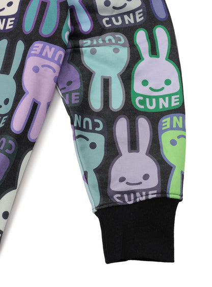 CUNEウサギ総柄パーカー