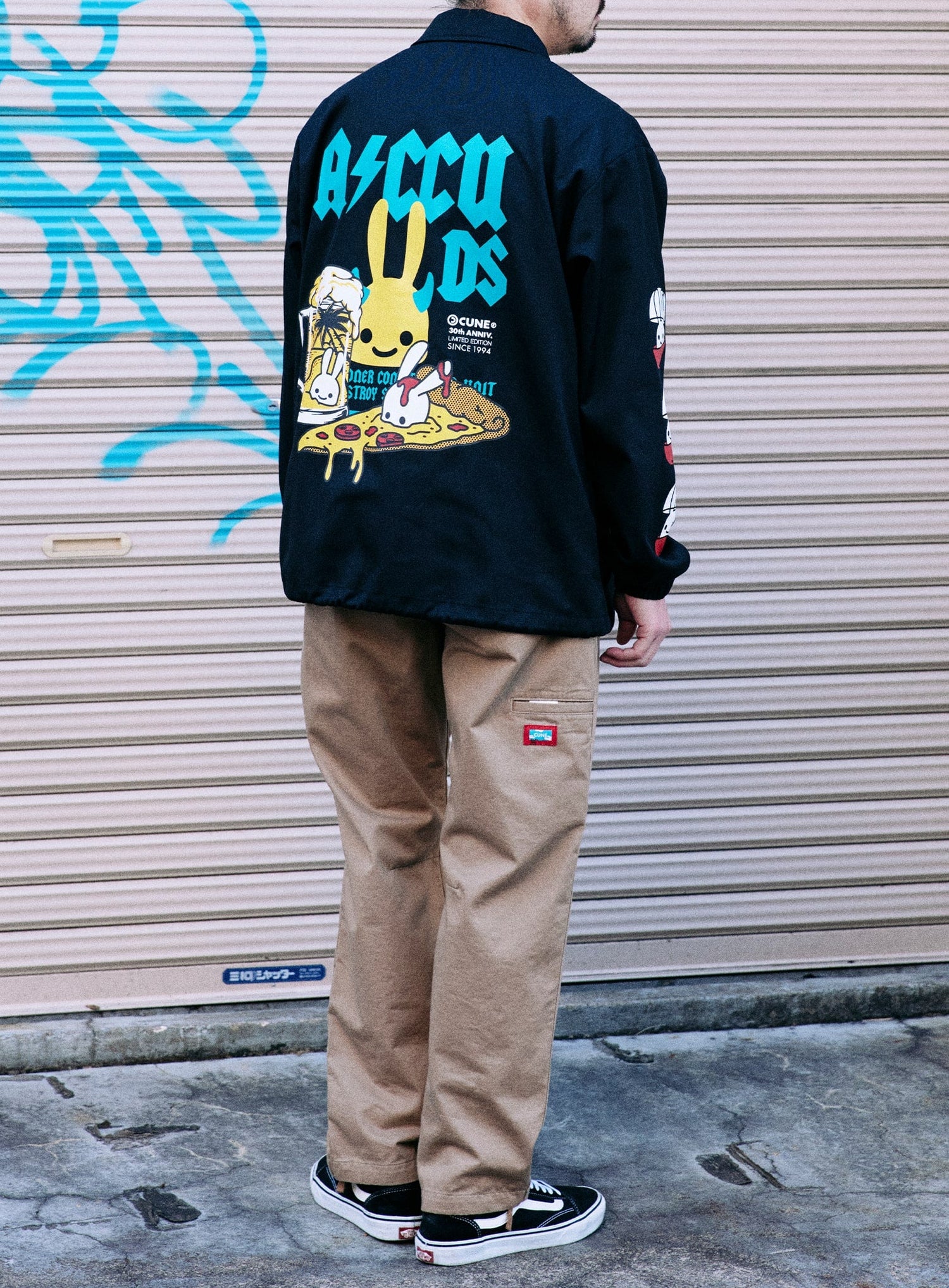 30th ANNIV ツイルコーチジャケット ビールremix