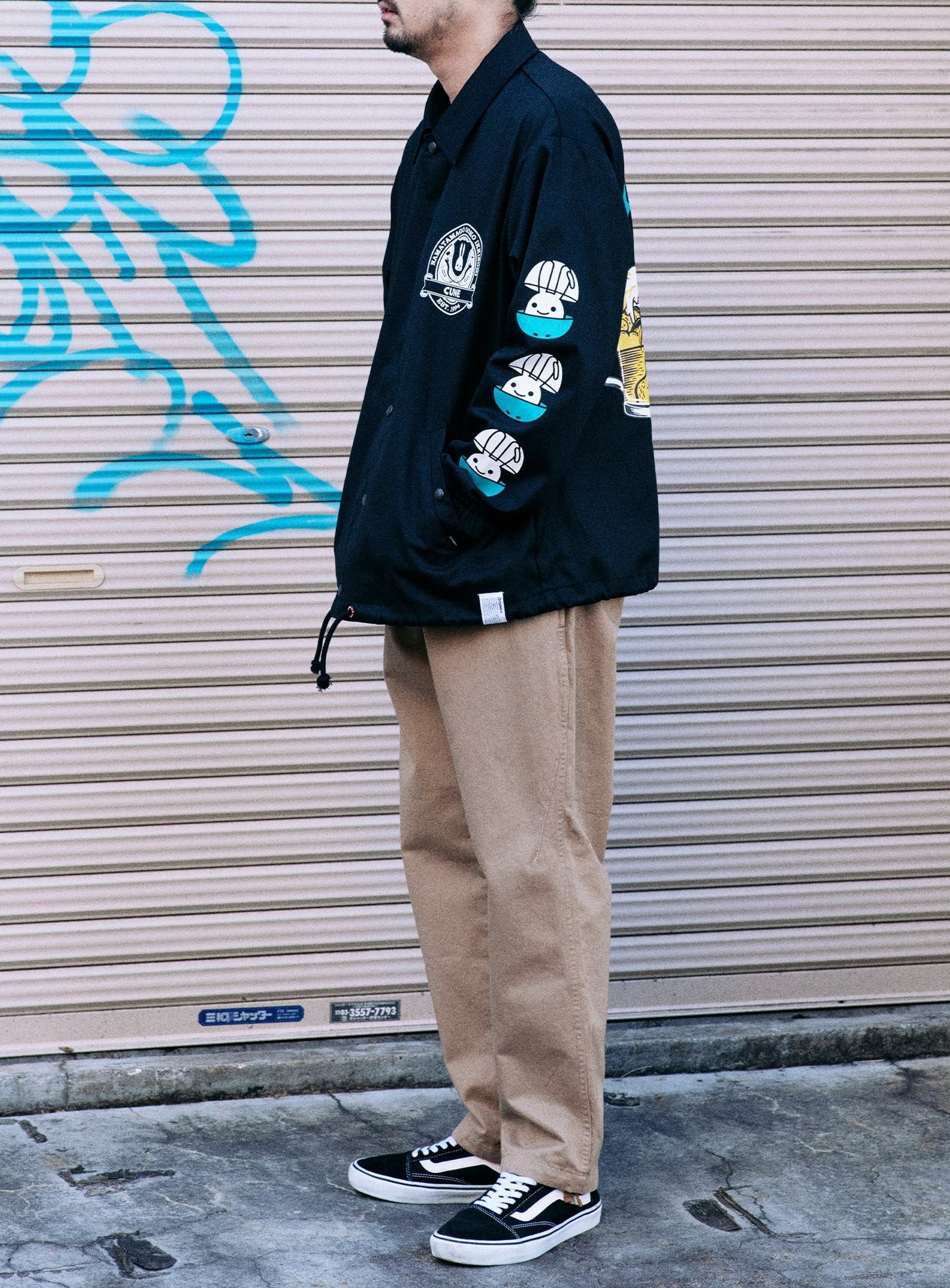 30th ANNIV ツイルコーチジャケット ビールremix