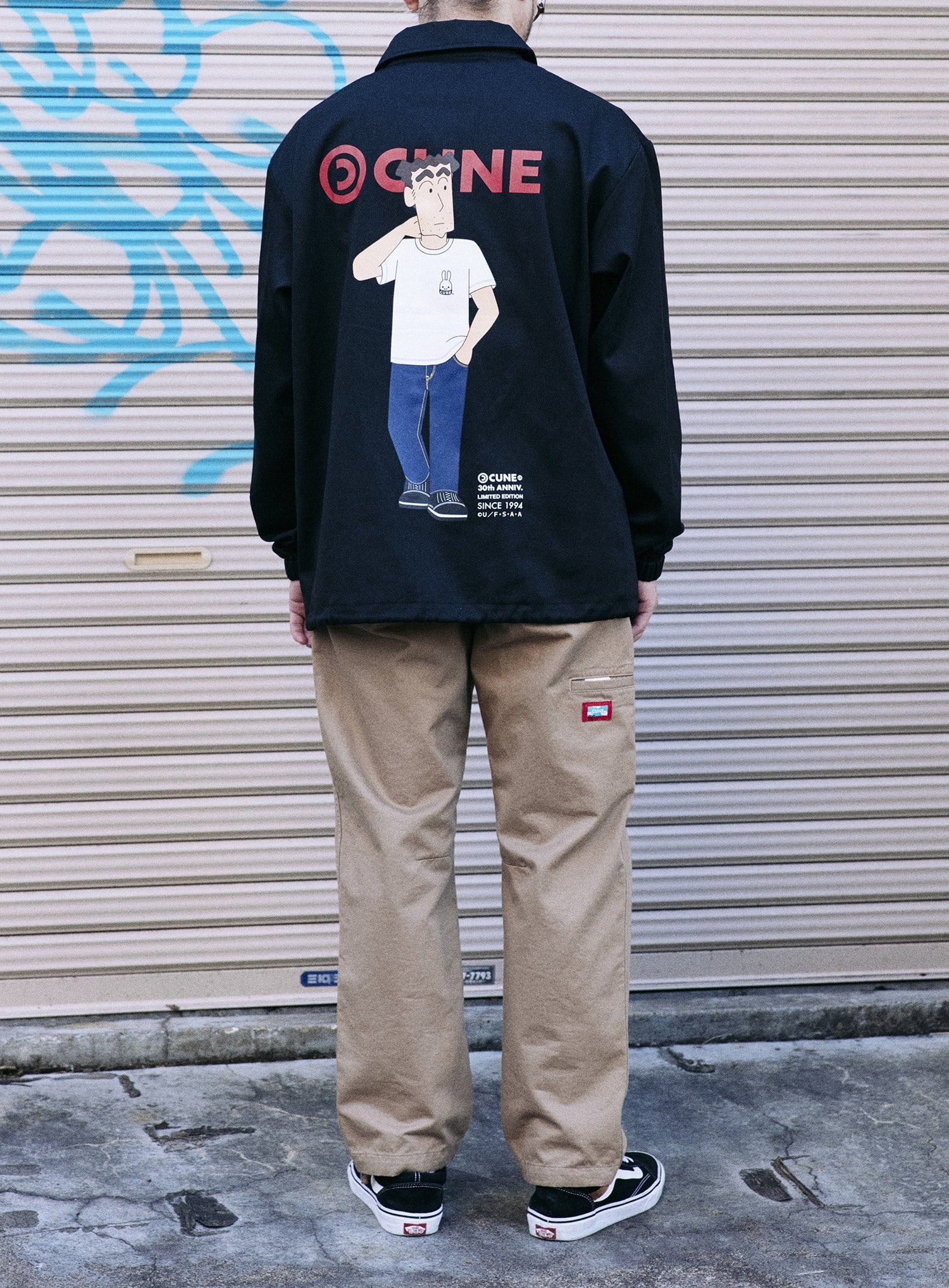 30th ANNIV ツイルコーチジャケット 野原ひろし