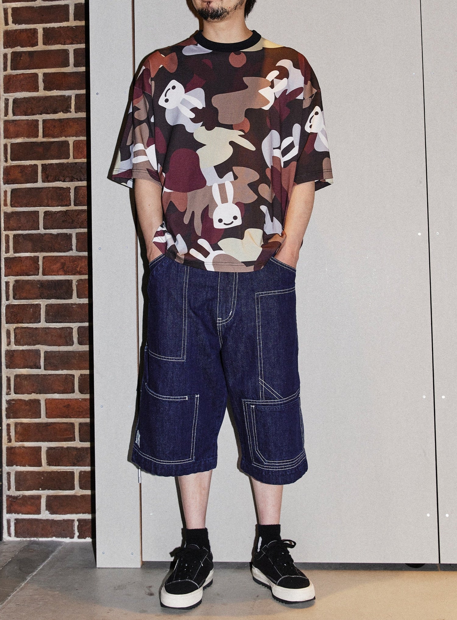 ビッグTシャツ CUNE 沼CAMO