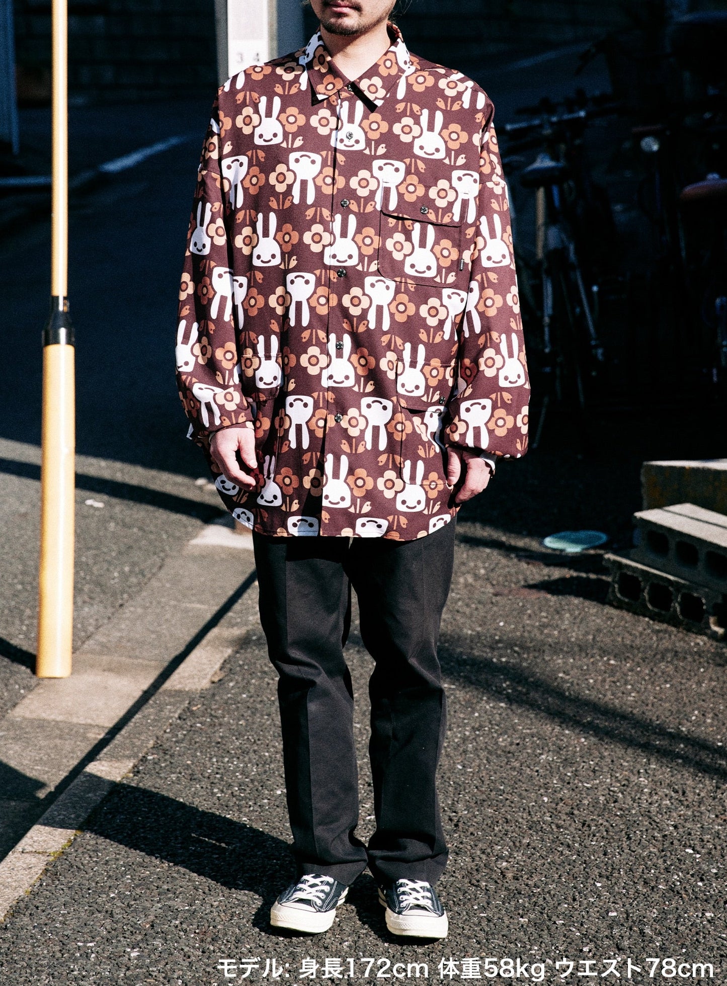 花グラム ビッグシャツジャケット