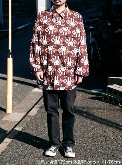 花グラム ビッグシャツジャケット