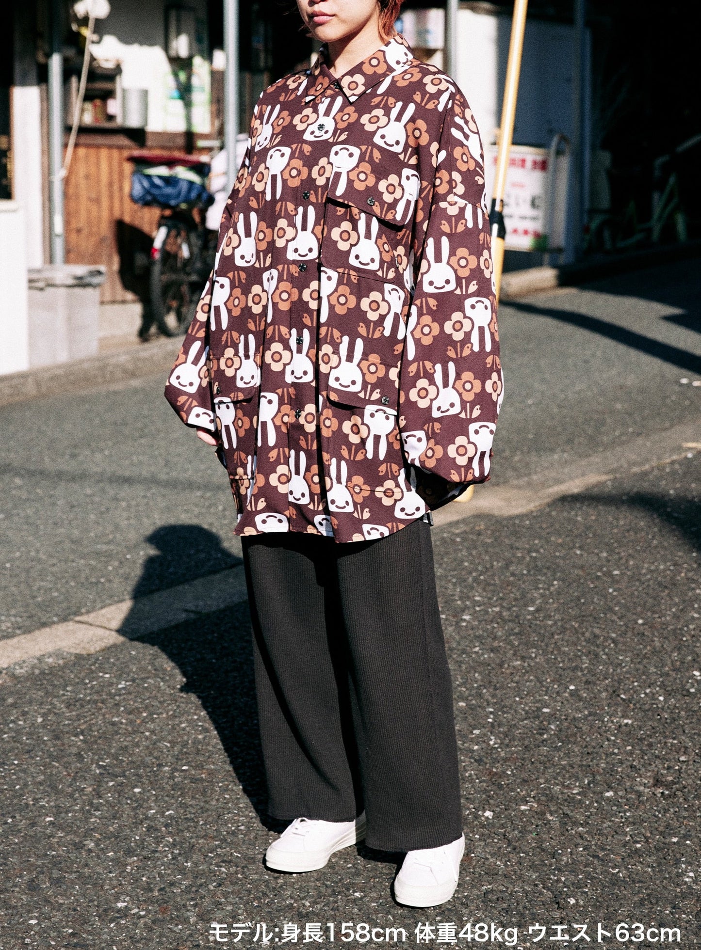 花グラム ビッグシャツジャケット