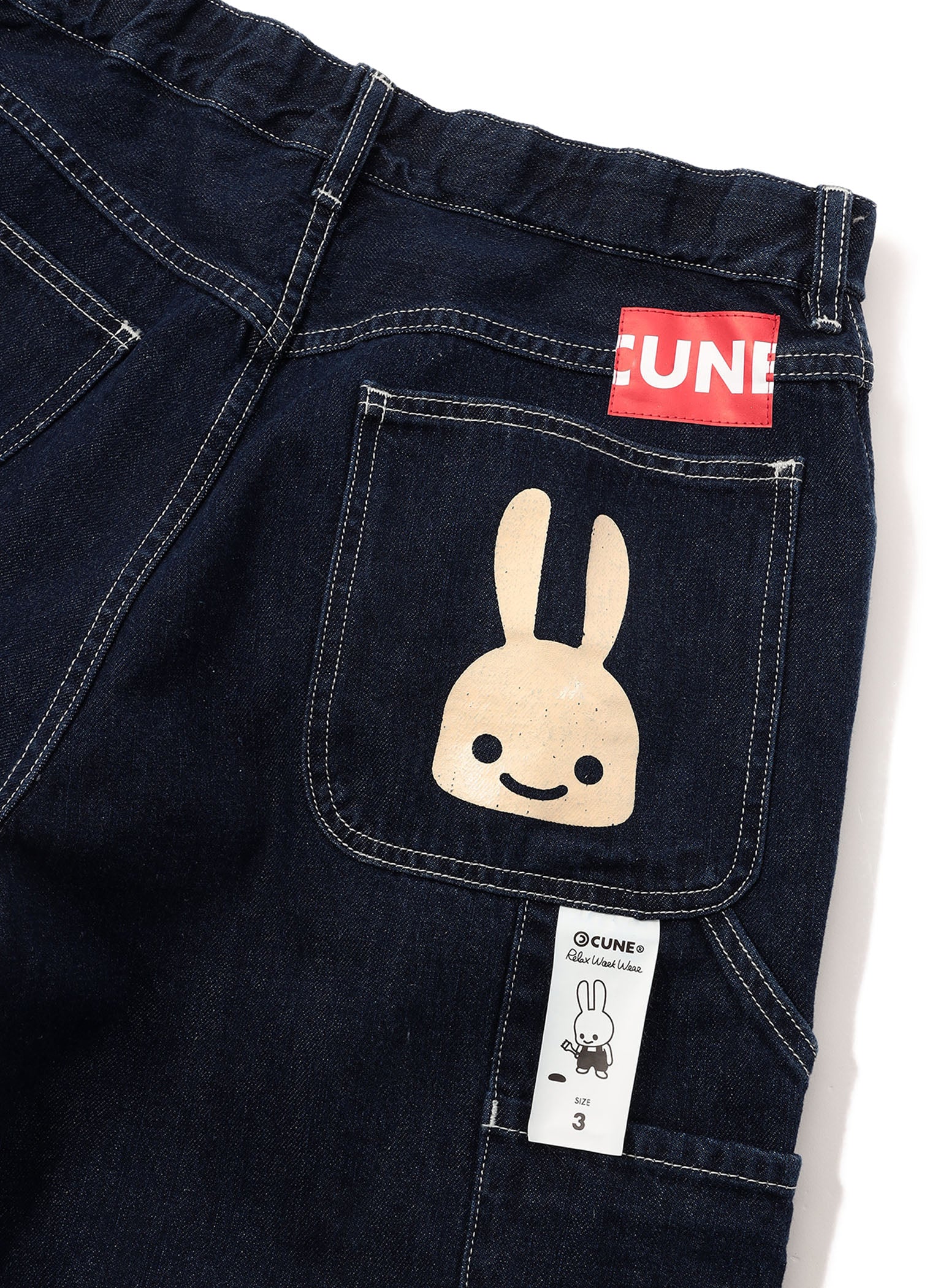CUNE WORK ペインターショーツ デニム OW