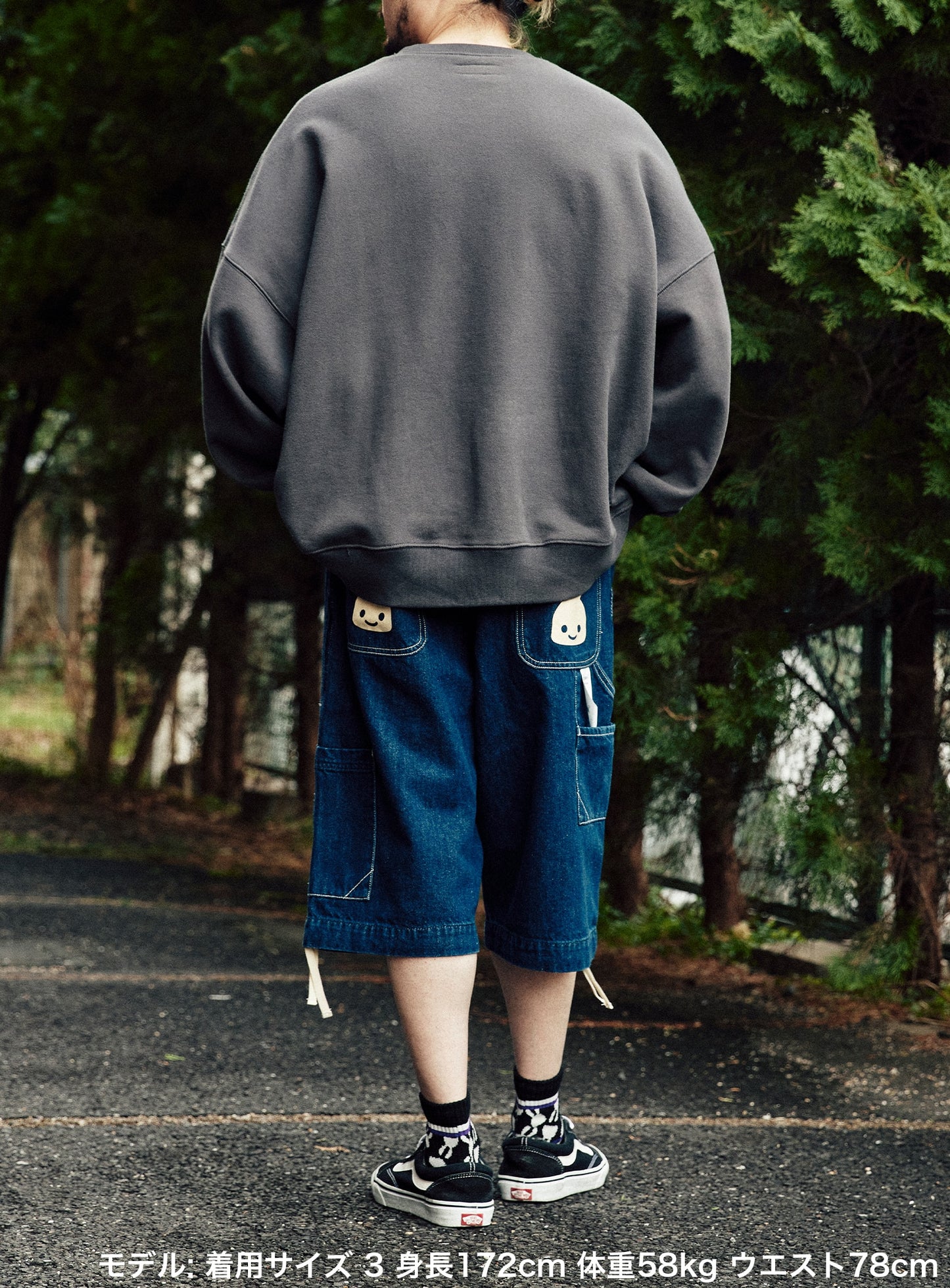 CUNE WORK ペインターショーツ デニム OW