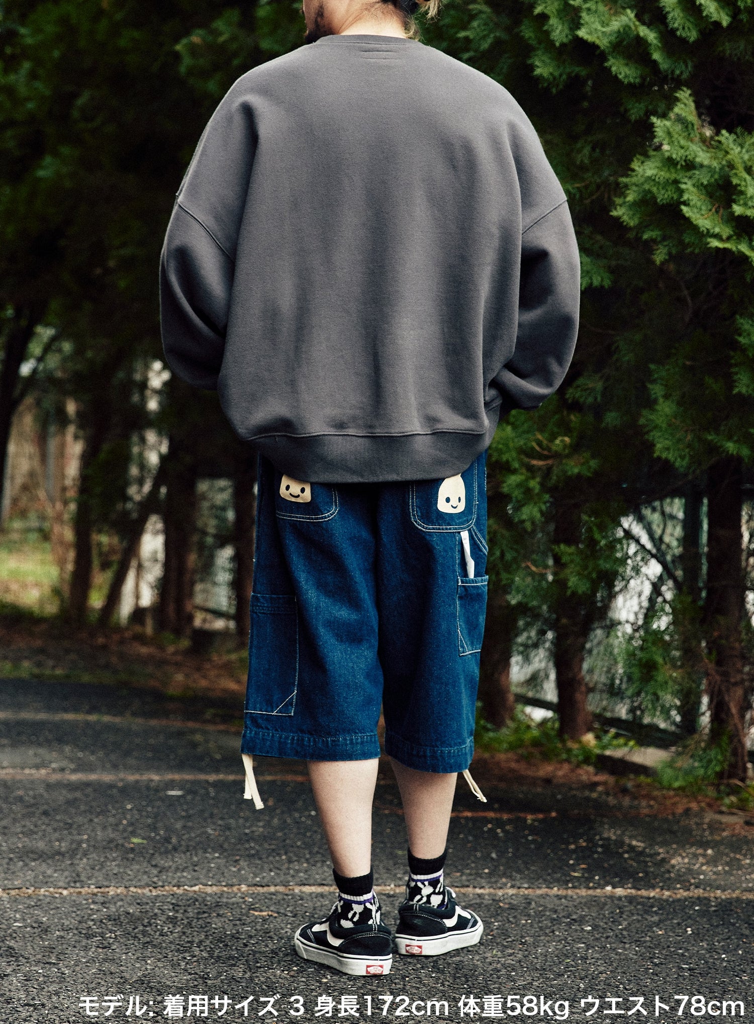CUNE WORK ペインターショーツ デニム OW
