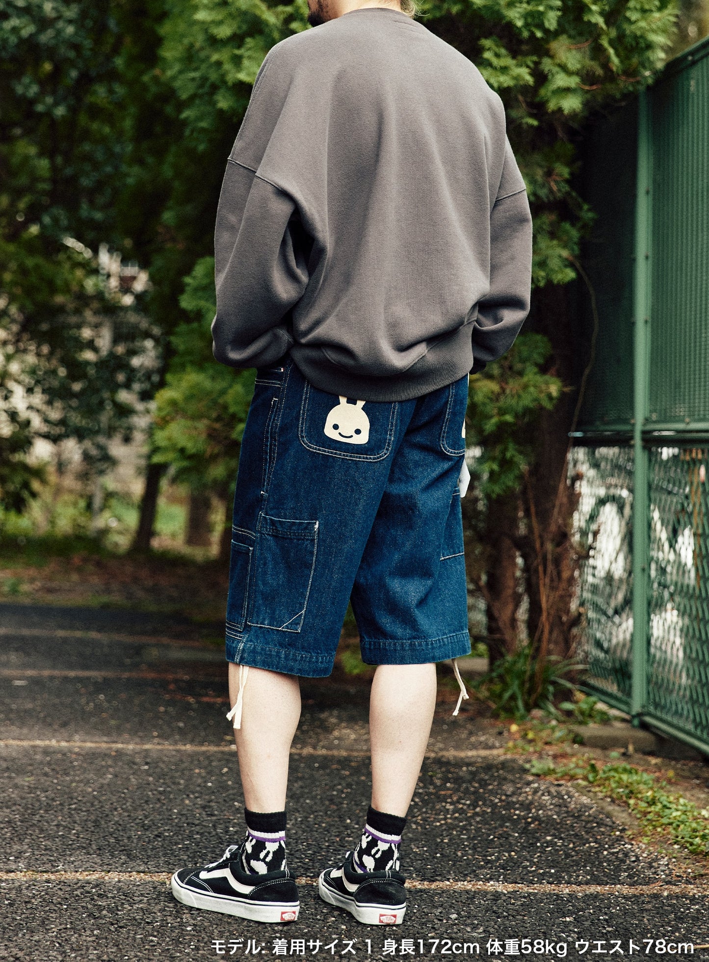 CUNE WORK ペインターショーツ デニム OW