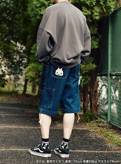 CUNE WORK ペインターショーツ デニム OW