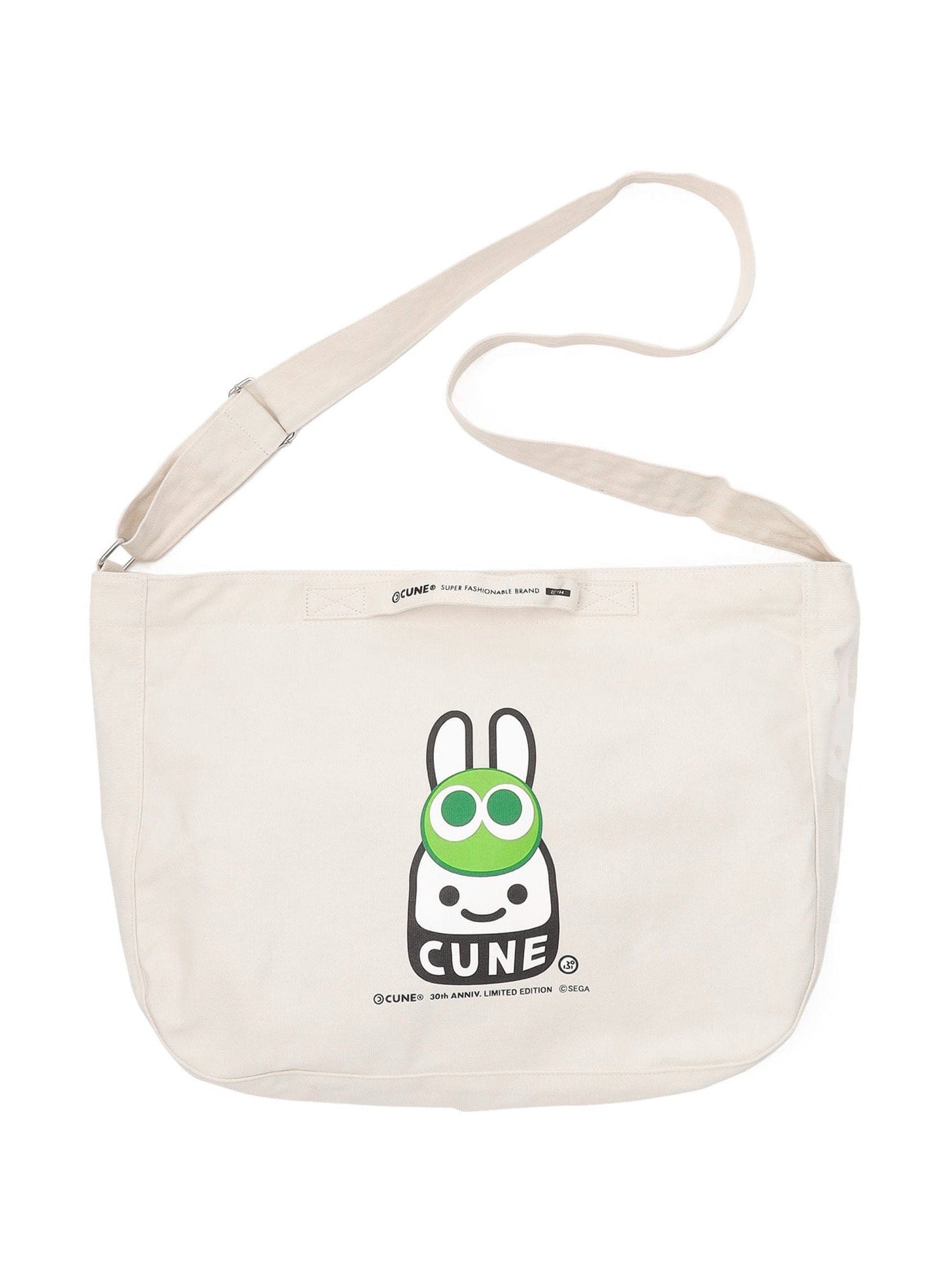 30th ANNIV プリント2WAYバッグ みどりぷよとCUNEウサギ