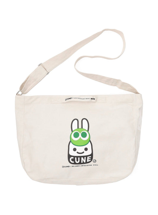 30th ANNIV プリント2WAYバッグ みどりぷよとCUNEウサギ