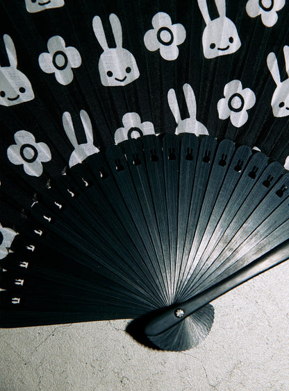 竹と布の扇子