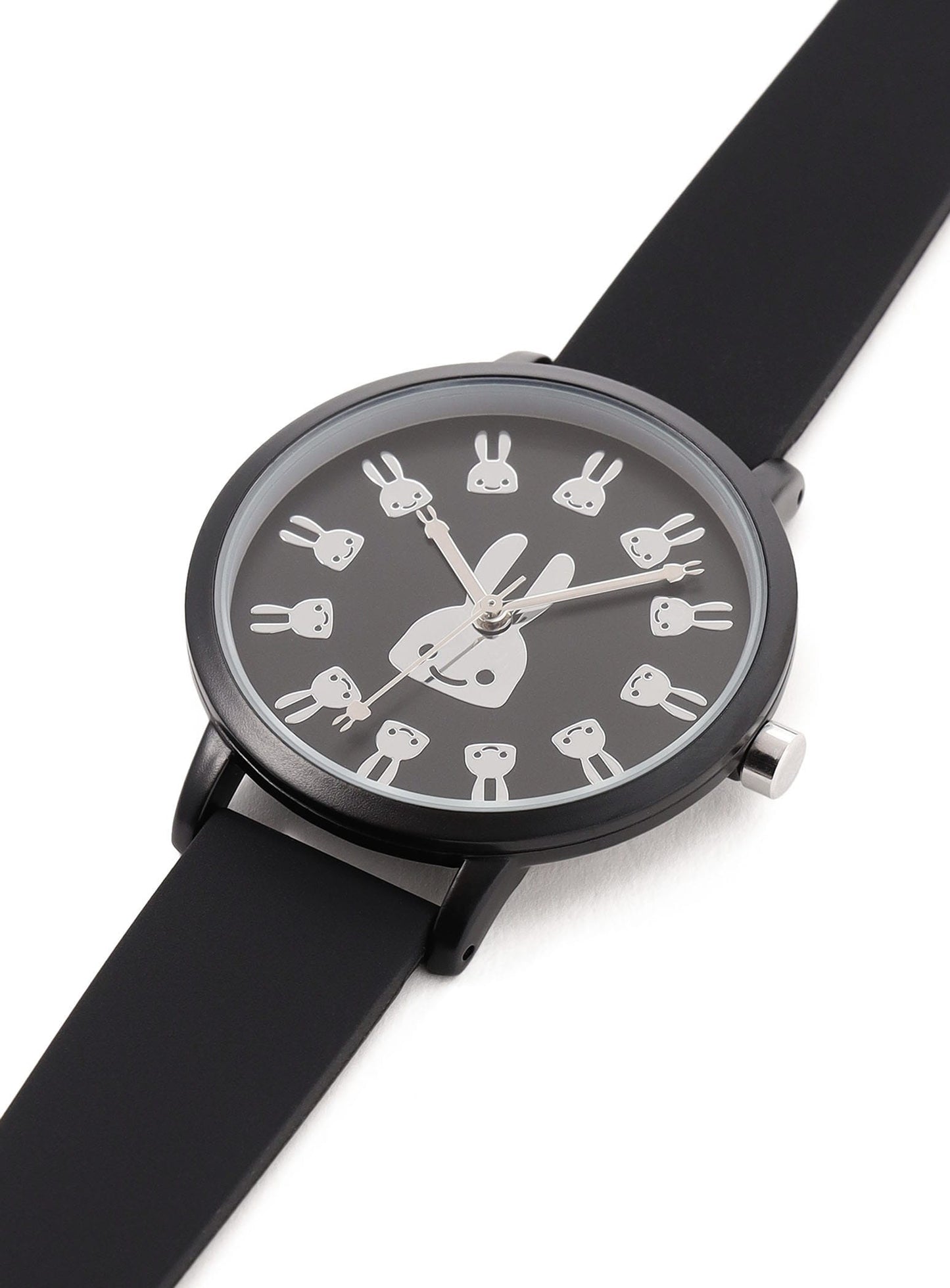 シリコンバンドウォッチ メタリックウサギ