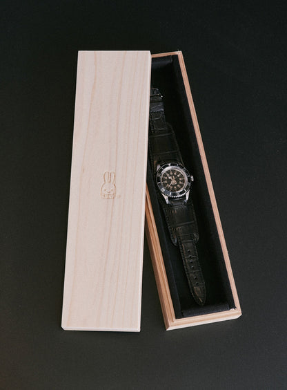 30th ANNIV CUNE CUSTOM WRIST WATCH American Alligator Belt