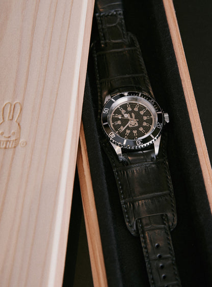 30th ANNIV CUNE CUSTOM WRIST WATCH American Alligator Belt