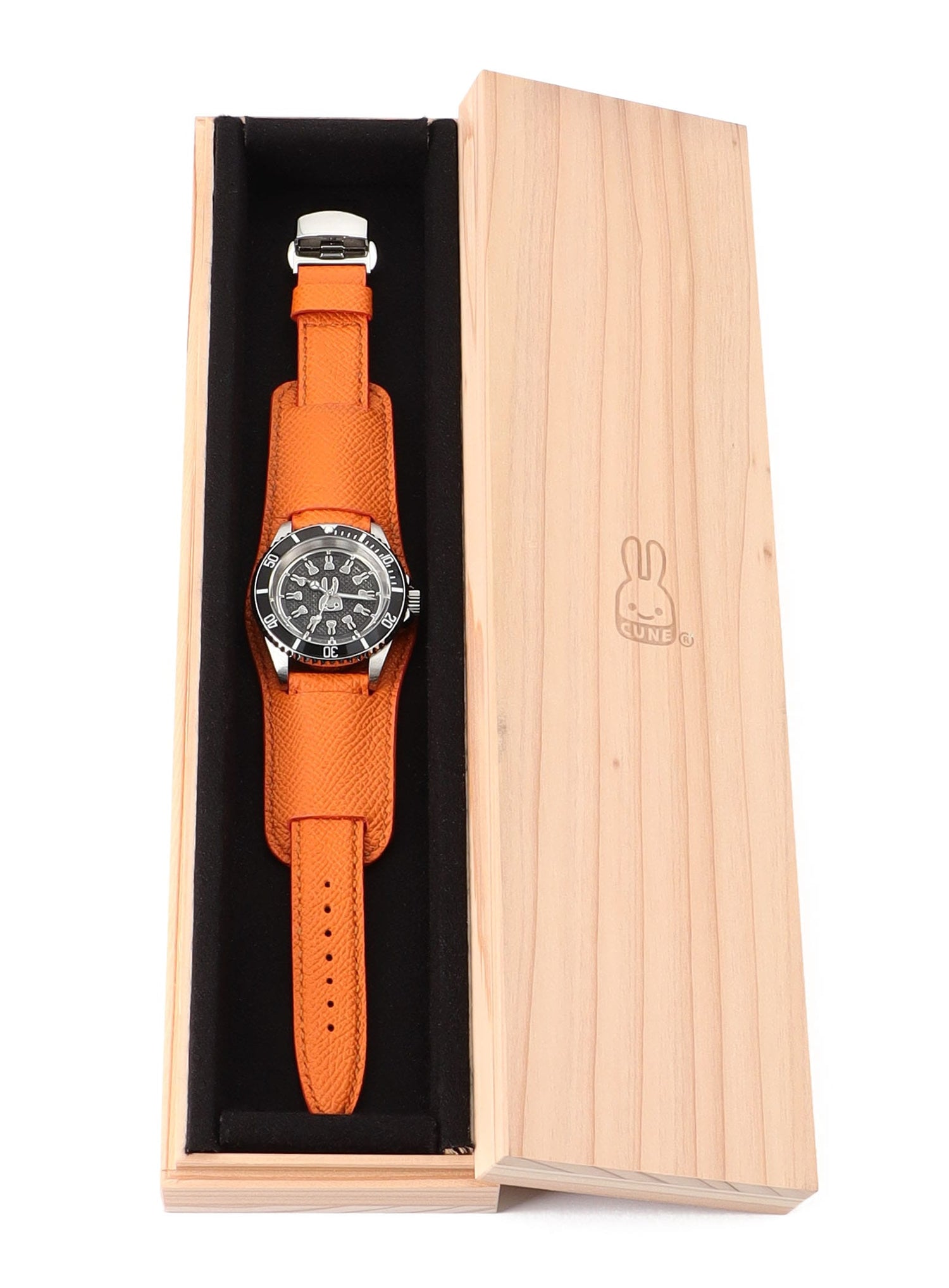 30th ANNIV CUNE CUSTOM WRIST WATCH French Calf Belt