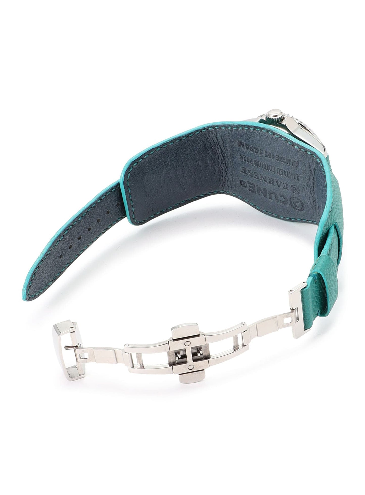 30th ANNIV CUNE CUSTOM WRIST WATCH French Calf Belt