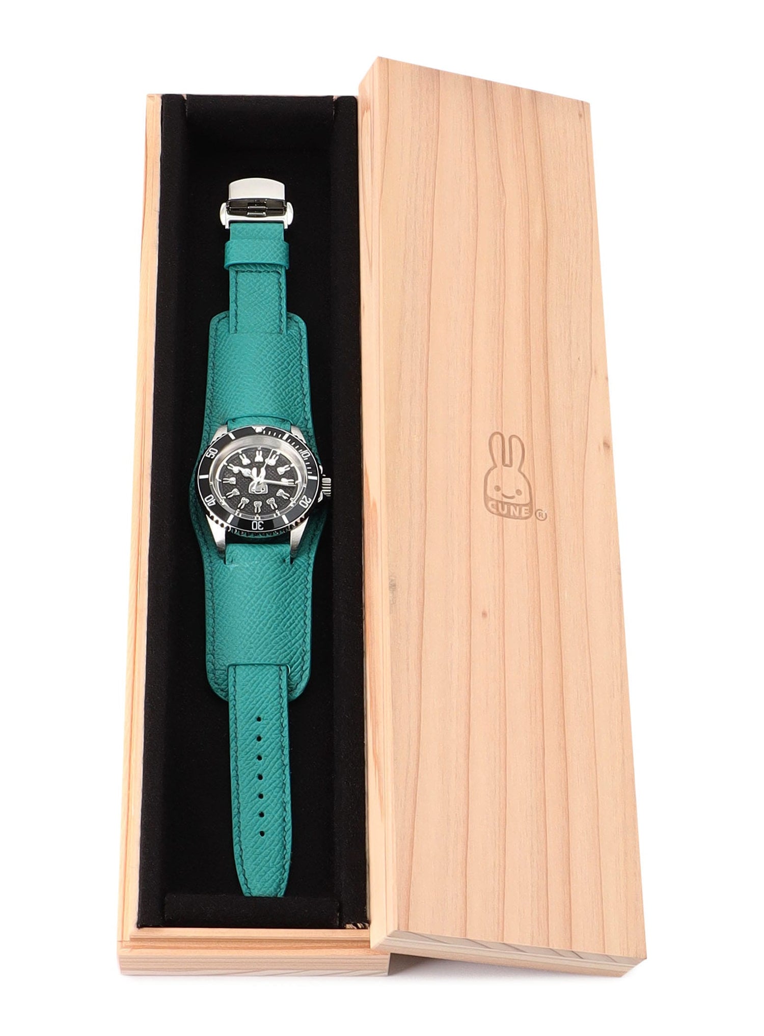 30th ANNIV CUNE CUSTOM WRIST WATCH French Calf Belt