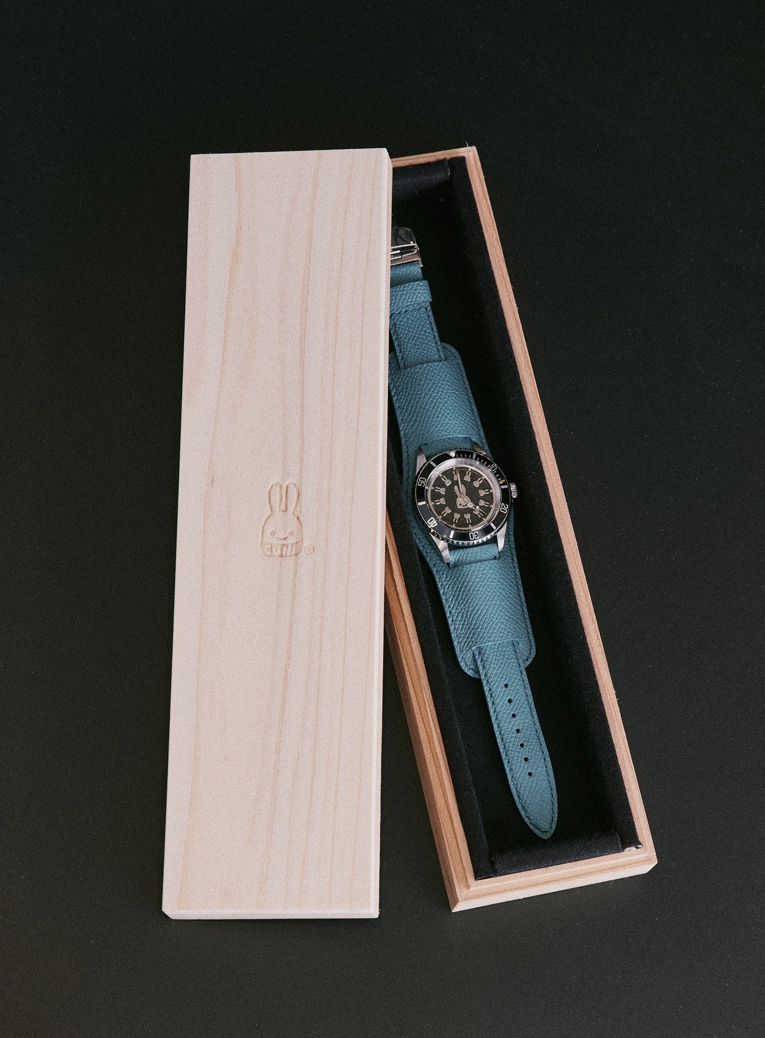 30th ANNIV CUNE CUSTOM WRIST WATCH French Calf Belt