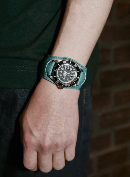 30th ANNIV CUNE CUSTOM WRIST WATCH French Calf Belt