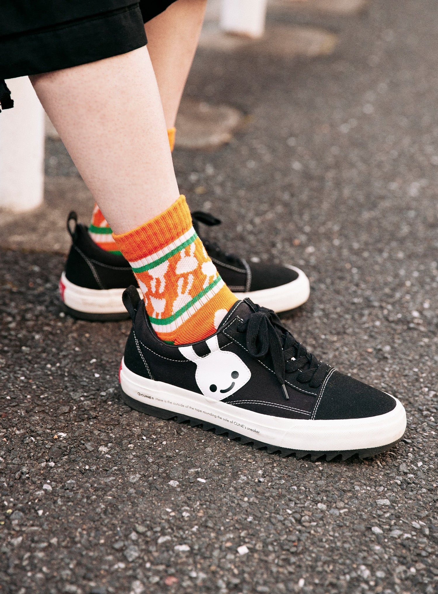 CUNEショートソックス ライン