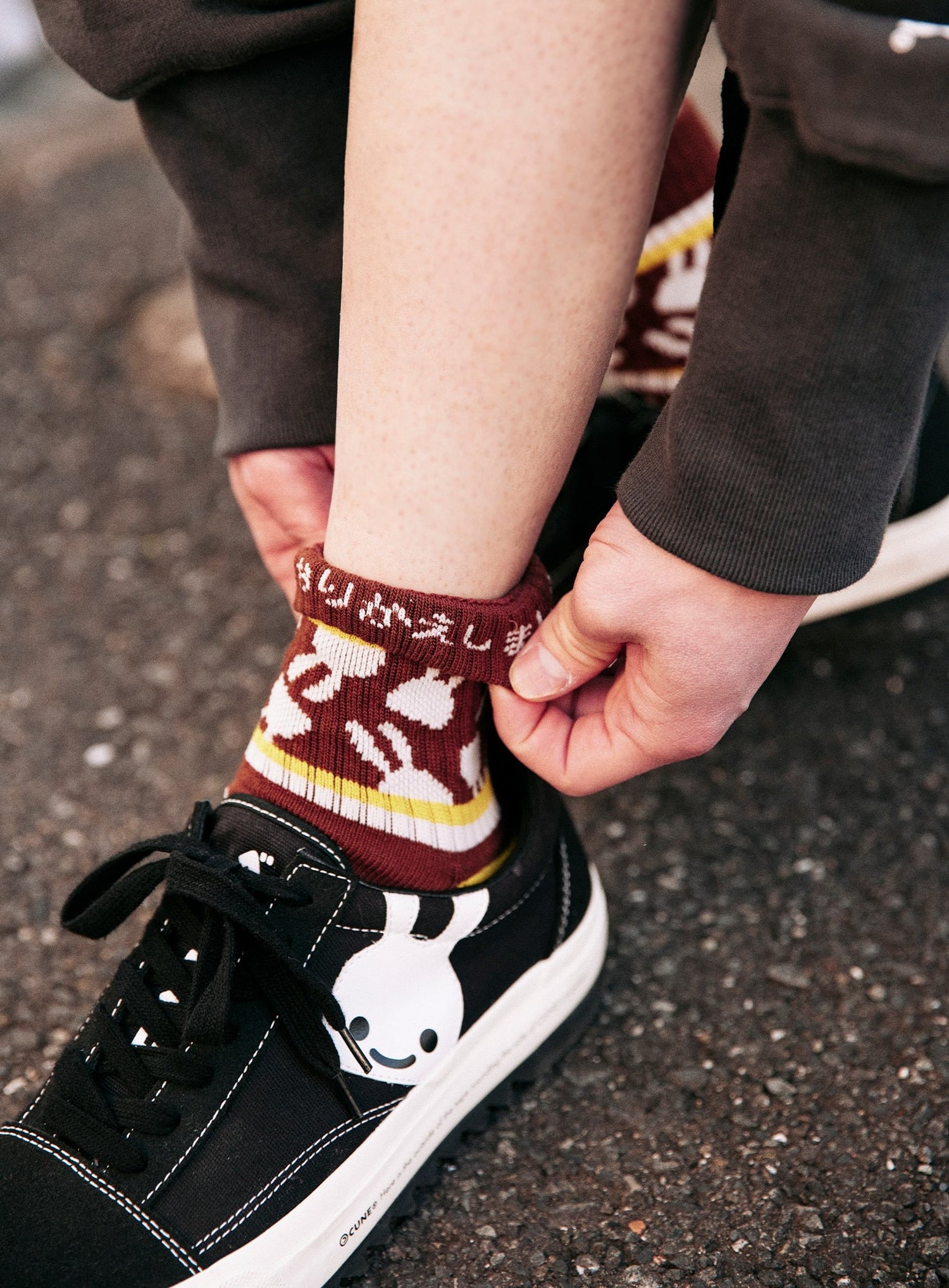 CUNEショートソックス ライン