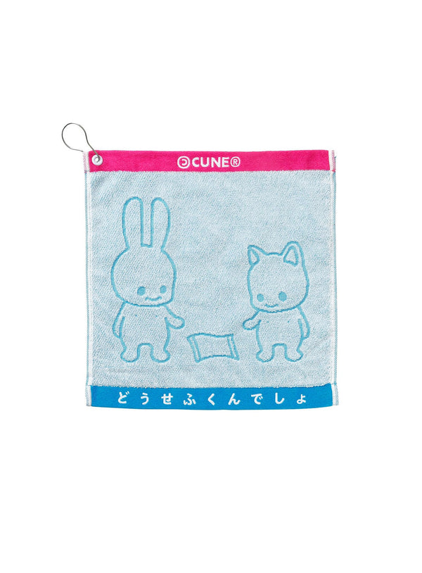 ハンドタオル うさちゃんとねこちゃん