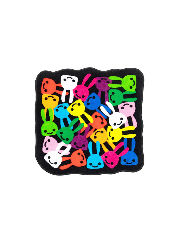 ダイカットタオル カラフルウサギ