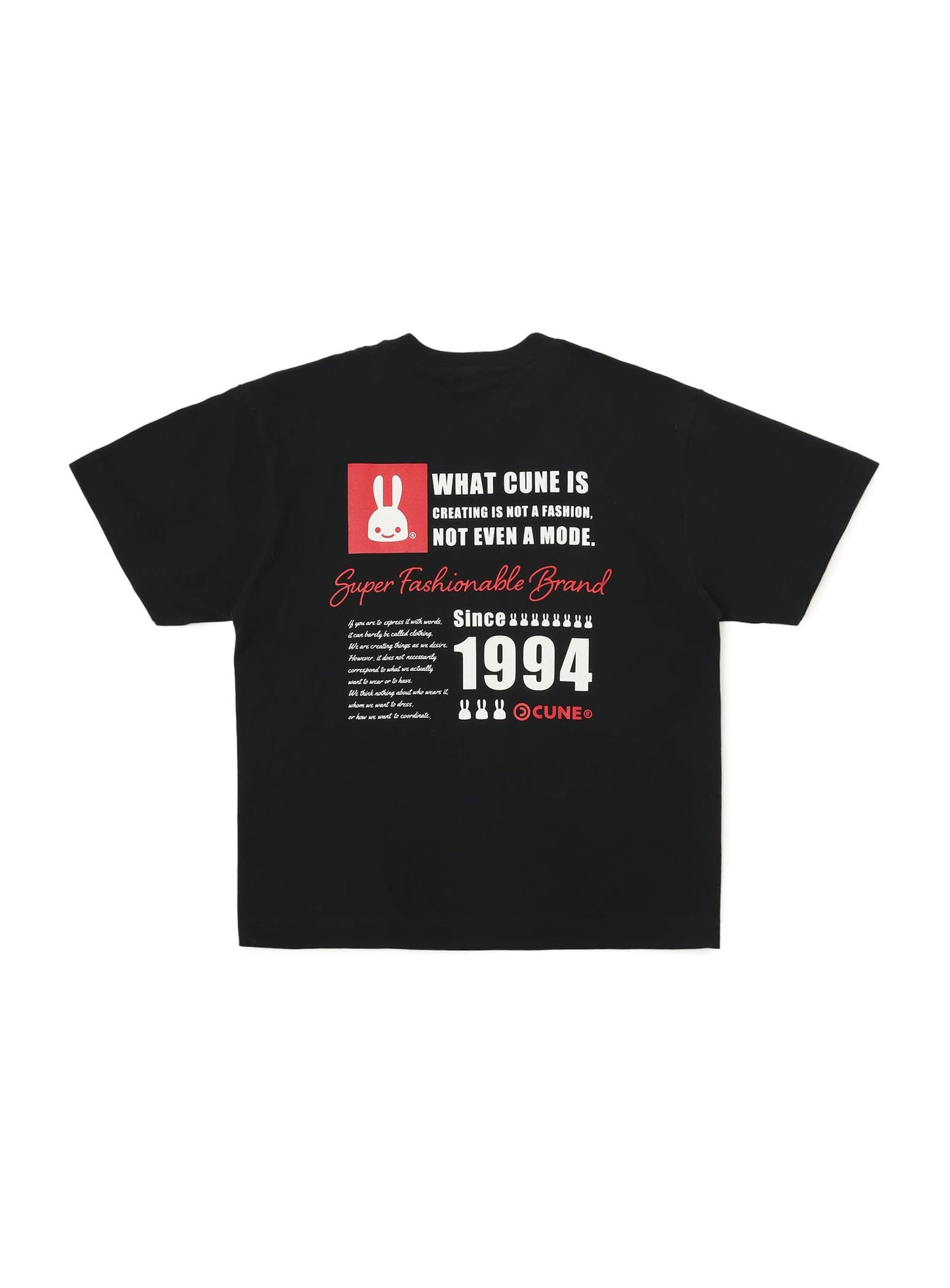 S/S Tee スクエア文章