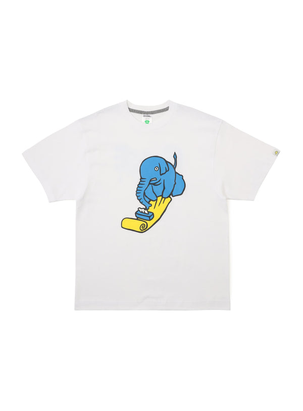 S/S Tee 象とティッシュ
