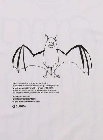 S/S Tee コウモリ