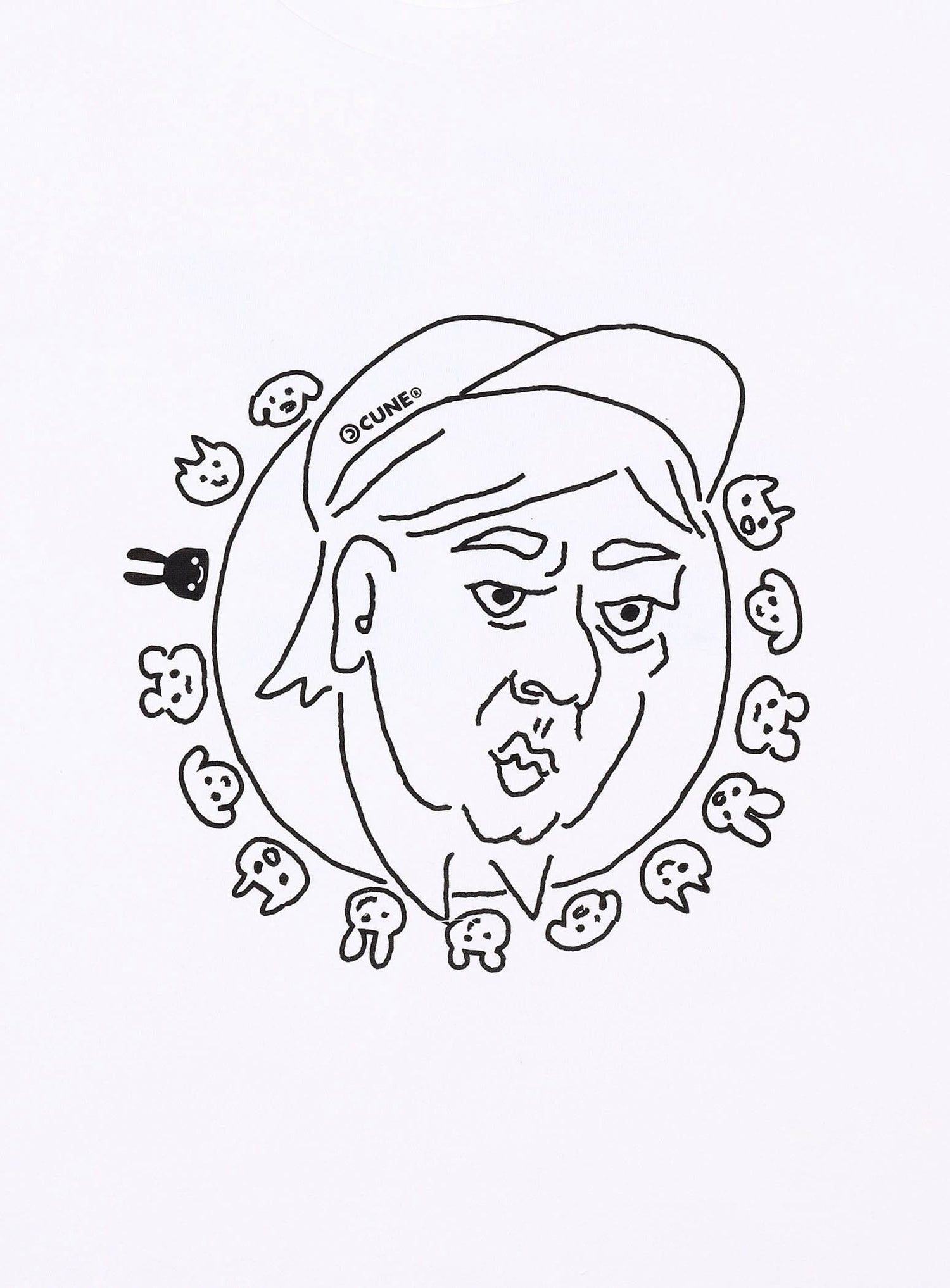 S/S Tee 帽子かぶった人