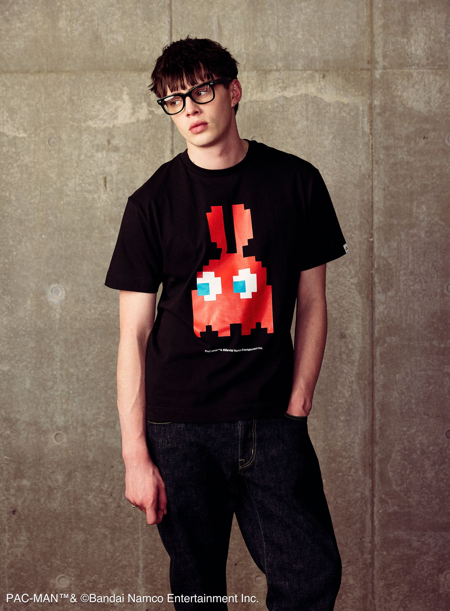 PAC-MAN COLLAB T-SHIRTS 耳付きゴースト – CUNE