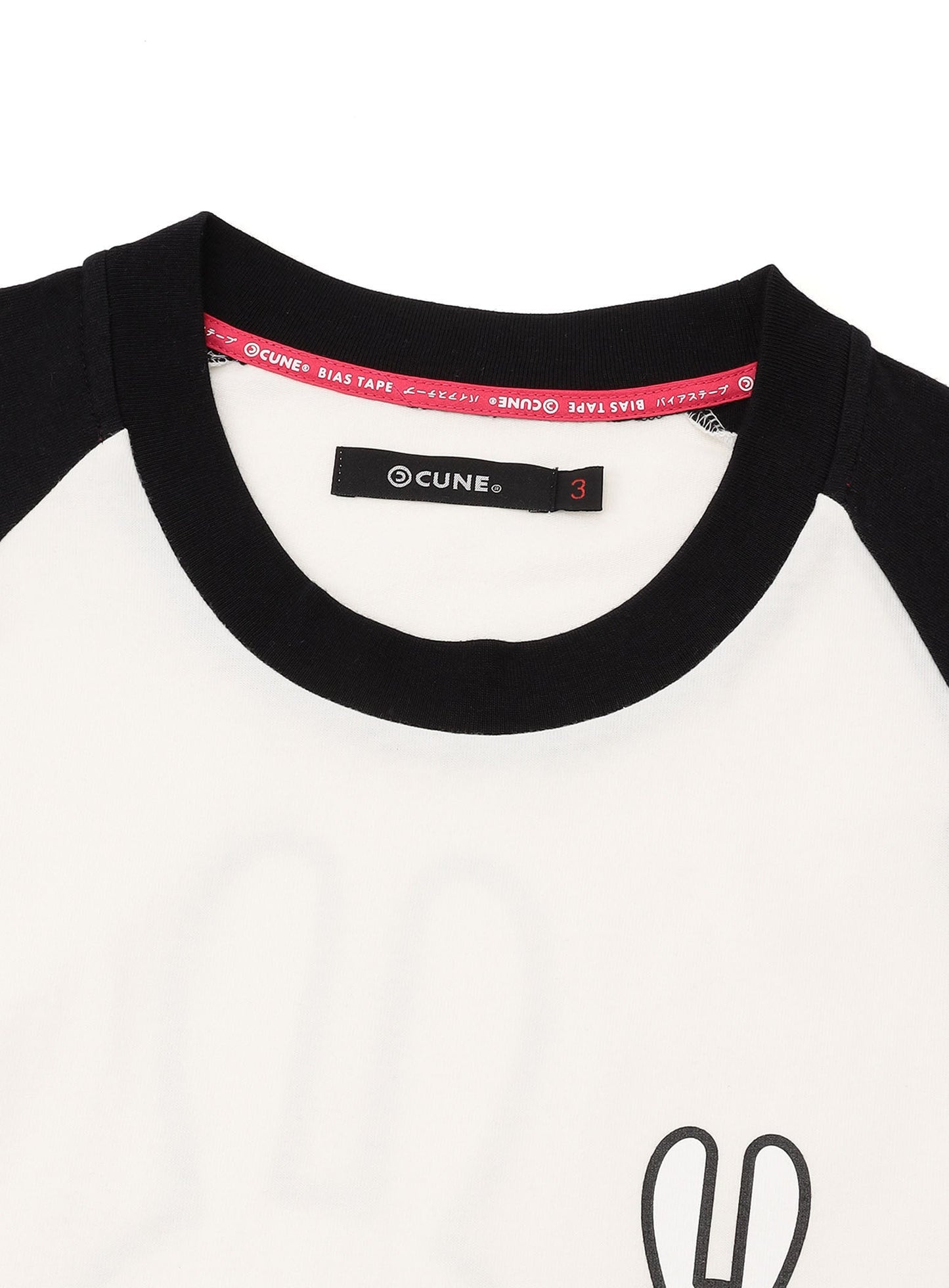 ラグランTシャツ CUNEウサギ