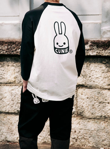 ラグランTシャツ CUNEウサギ