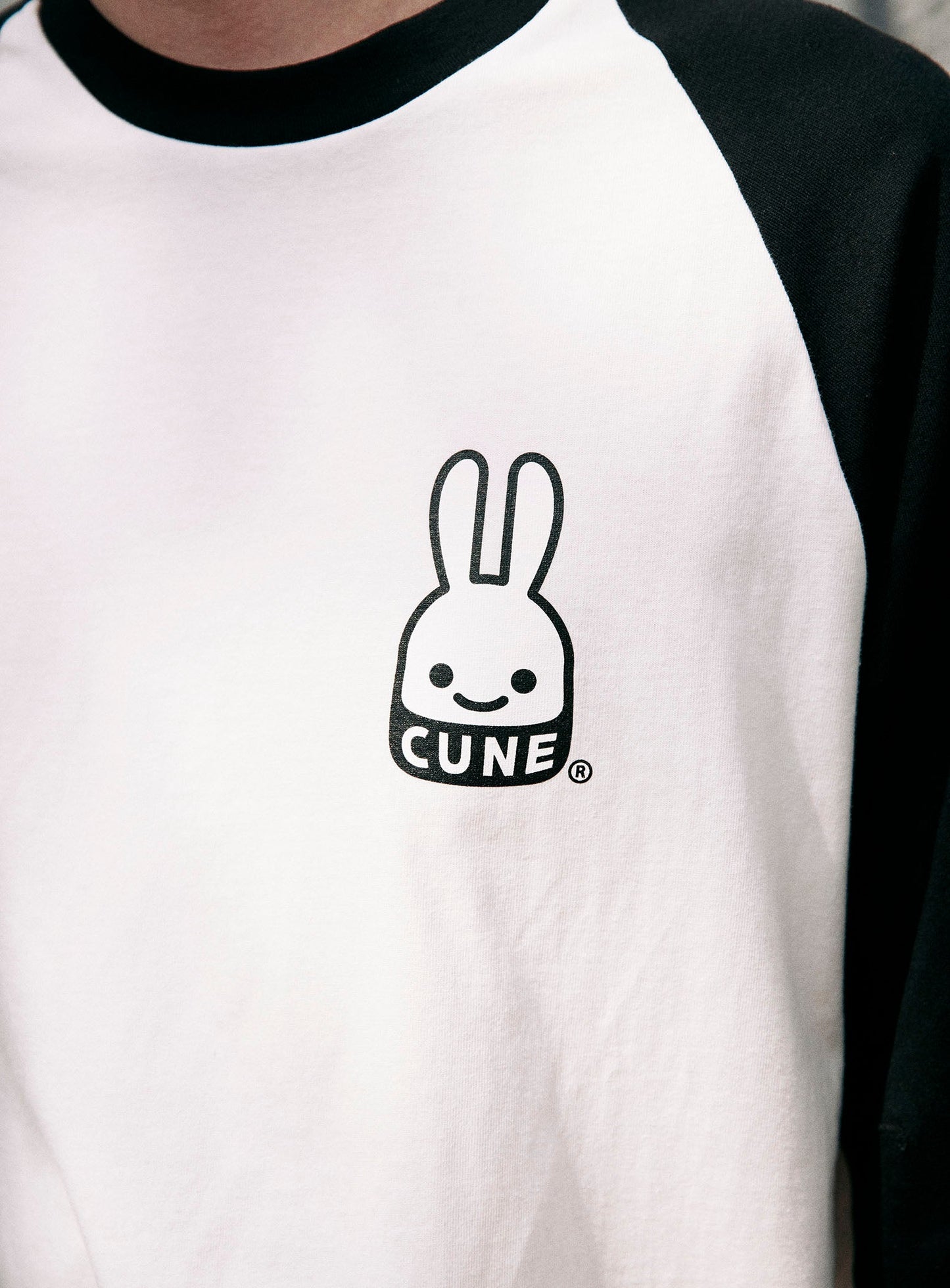 ラグランTシャツ CUNEウサギ
