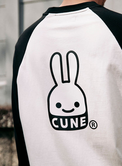 ラグランTシャツ CUNEウサギ