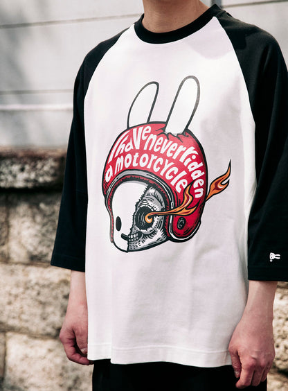 ラグランTシャツ ヘルメット