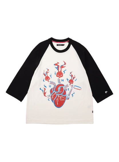 ラグランTシャツ 心臓