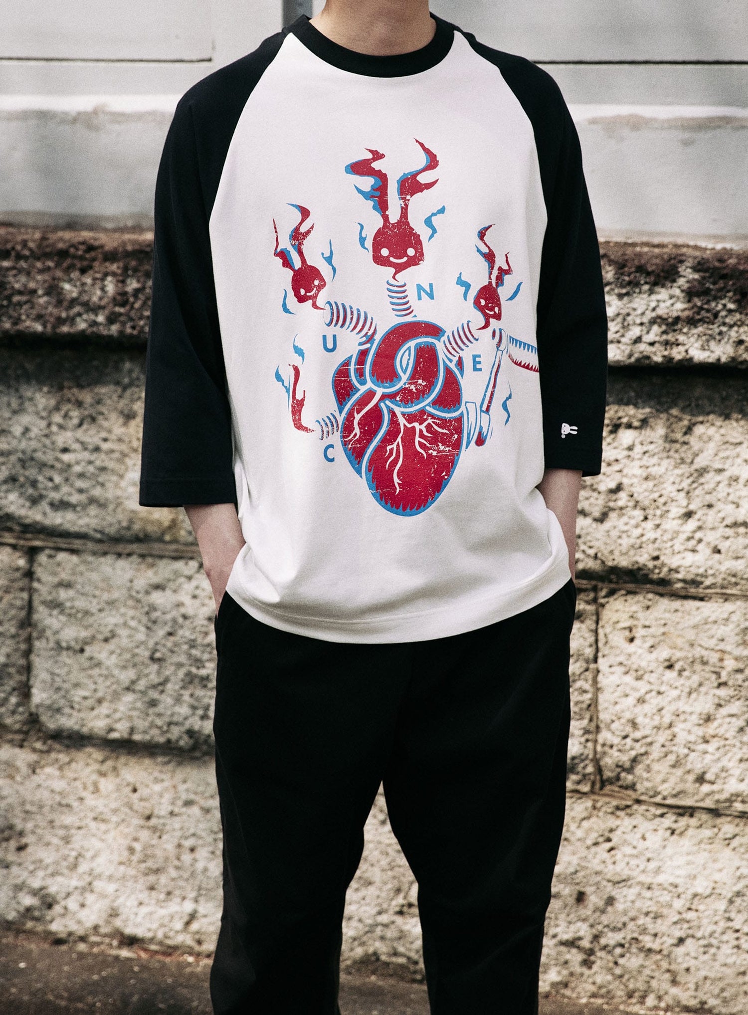 ラグランTシャツ 心臓