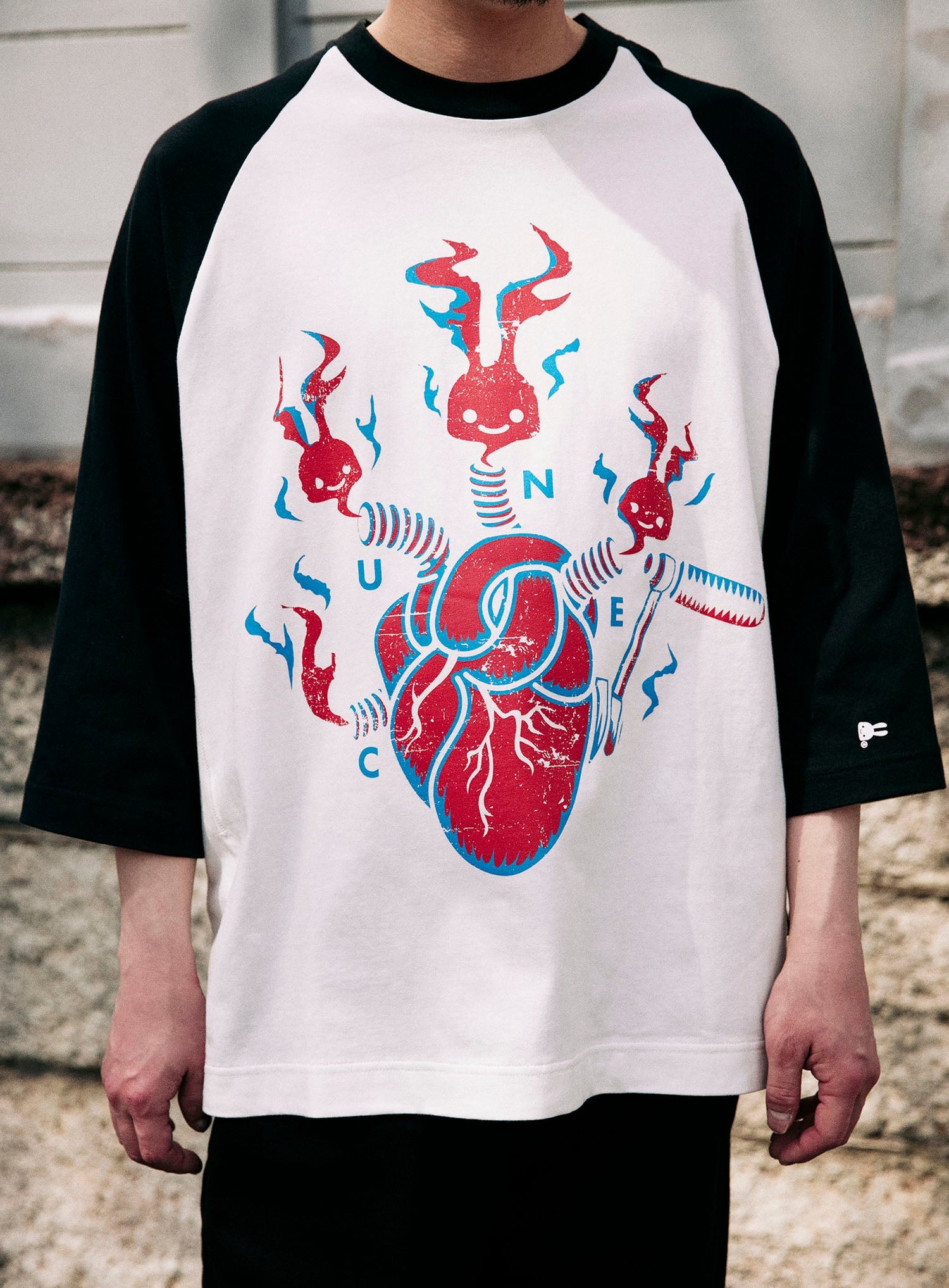 ラグランTシャツ 心臓