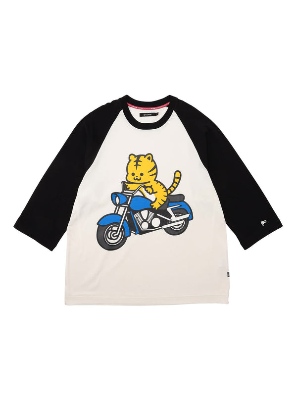 ラグランTシャツ バイクとらちゃん