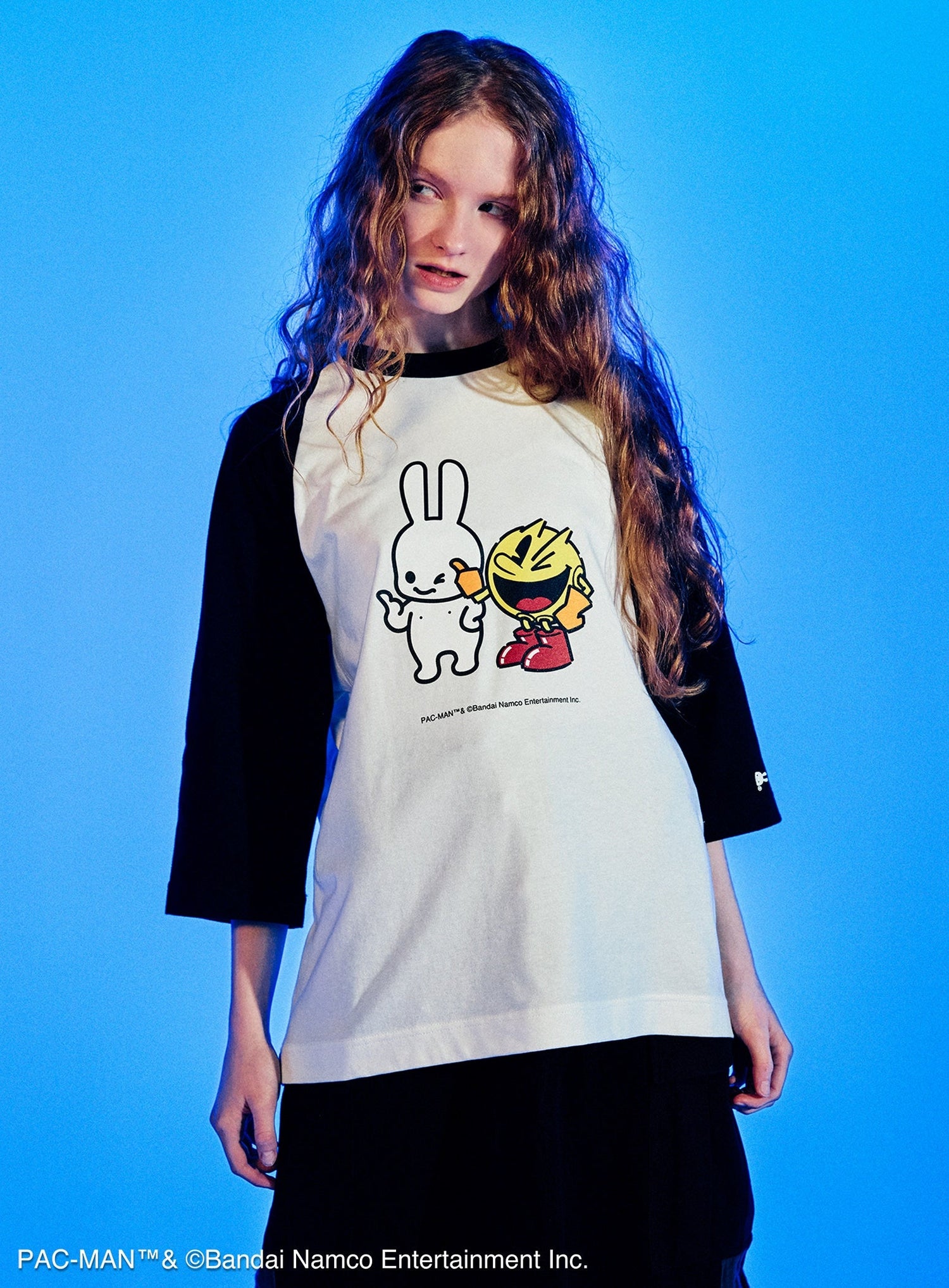 PAC-MAN COLLAB RAGLAN T-SHIRTS パックマンとうさちゃん