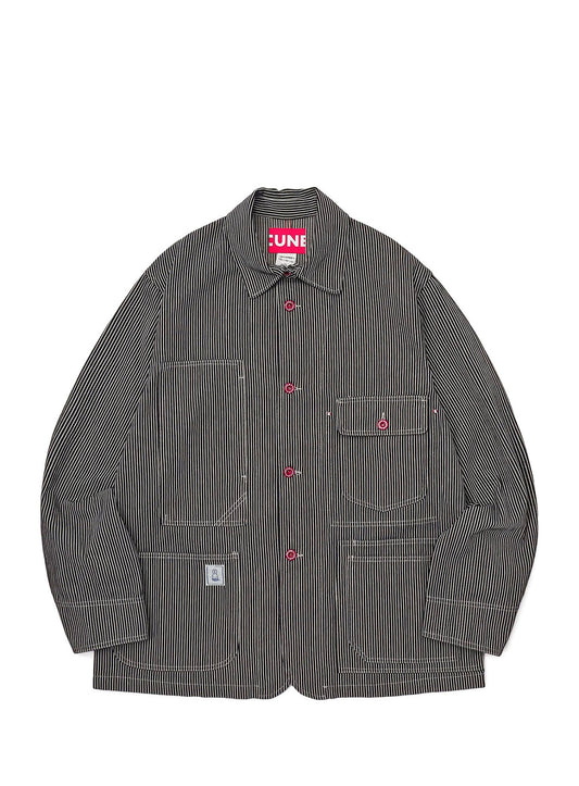 ＜CUNE RELAX WORK WEAR＞ カバーオール ヒッコリー