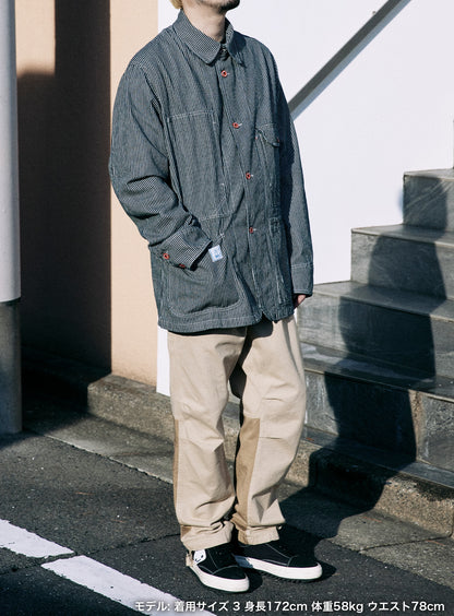 ＜CUNE RELAX WORK WEAR＞ カバーオール ヒッコリー