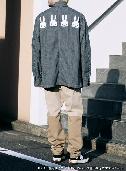 ＜CUNE RELAX WORK WEAR＞ カバーオール ヒッコリー