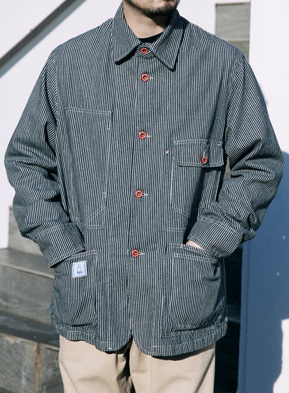 ＜CUNE RELAX WORK WEAR＞ カバーオール ヒッコリー