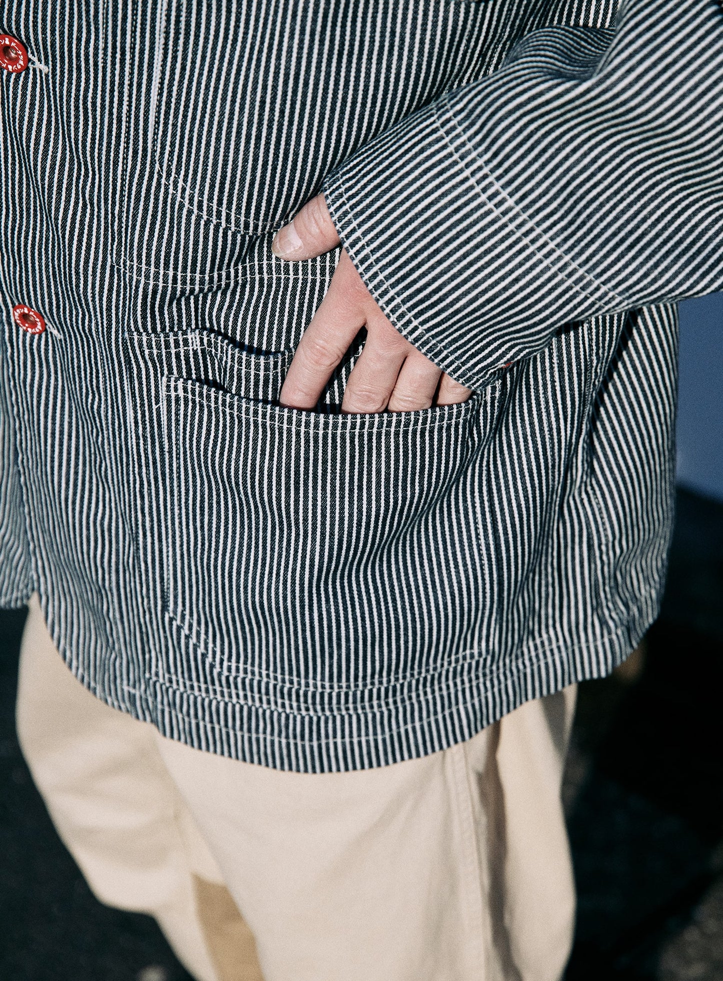 ＜CUNE RELAX WORK WEAR＞ カバーオール ヒッコリー